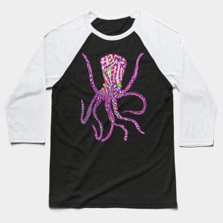 psychedelic octopus Baseball T-Shirt